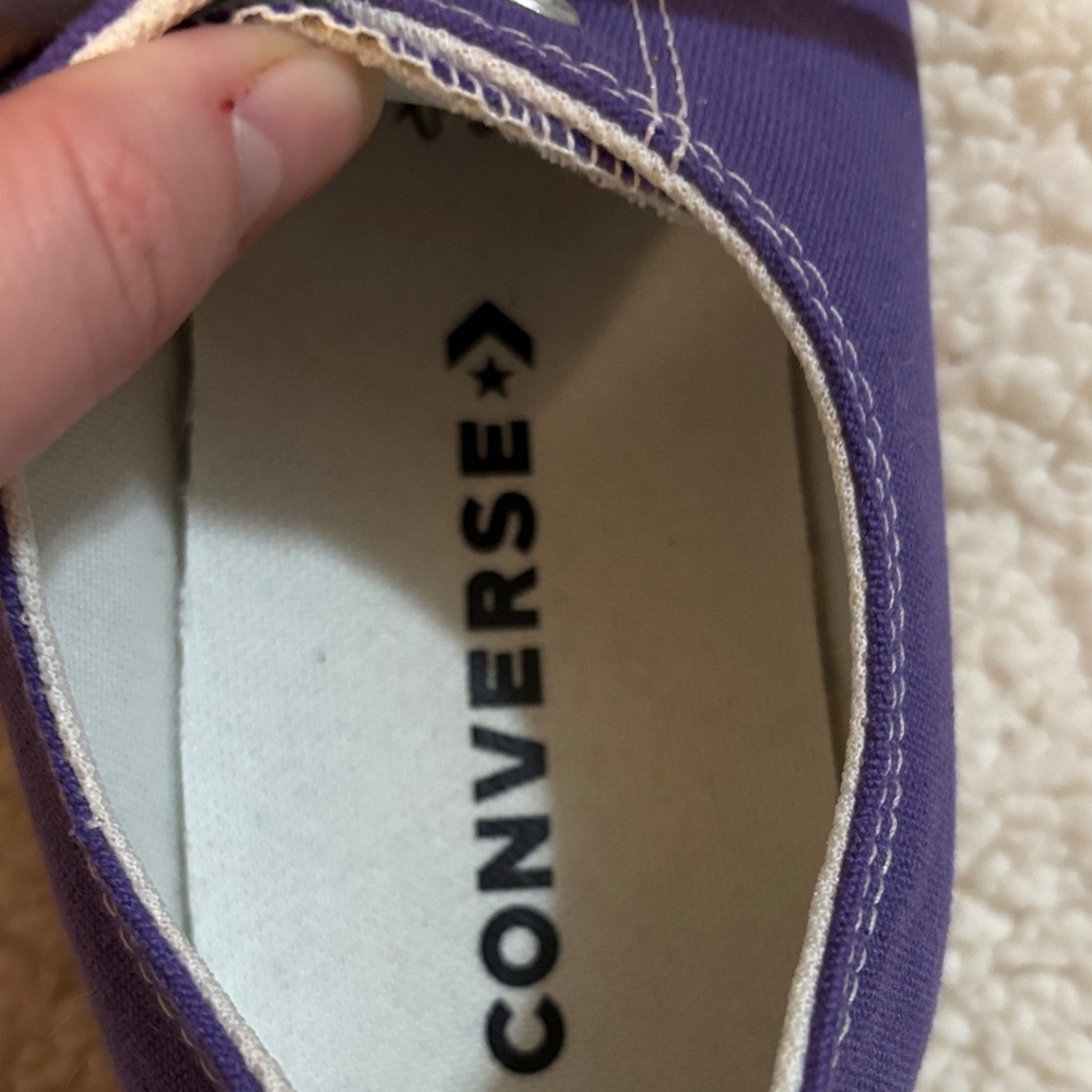Converse Electric Purple and White Sneakers - Picture 2 of 5